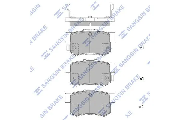 Fren Disk Balata Arka MG Rover Rover 600 (RH)(1993->)  SANGSIN SP1368