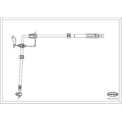 Fren Hortumu Arka Sağ veya Sol Peugeot 308 (07.2013->)  AXAM 04-05-07-0036