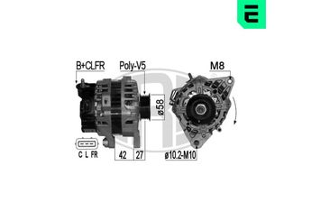 Alternatör  ERA 209124  3730004310 37300-04310