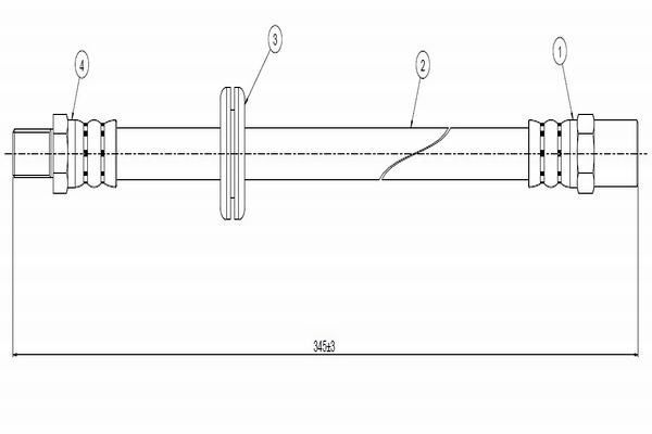 Fren Hortumu Ön Sağ veya Sol CAVO C800 233A