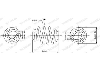 Helezon Yayı Arka OTOZONE HYA7508  4B0511115K 4B0511115D