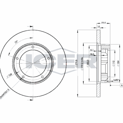 Fren Disk Ayna Ön Sağ ve Sol BRAXIS AE0803
