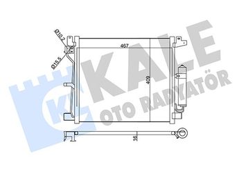 Klima Radyatörü  KALE 343160  921001FE0B 92100-1FE0B 92100BA62A