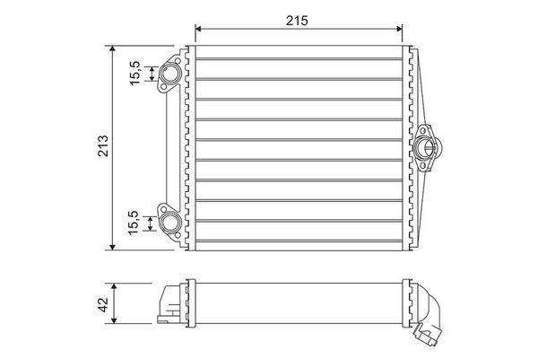 Kalorifer Radyatörü  VALEO 734637