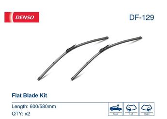 Silecek Süpürgesi Ön  600/580 mm - 24/23 inç DENSO DF-129  61610431438