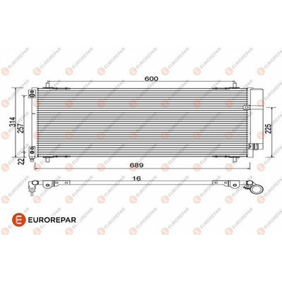 Klima Radyatörü  Citroen C5 Break (10.2004->)  EUROREPAR 1610161580