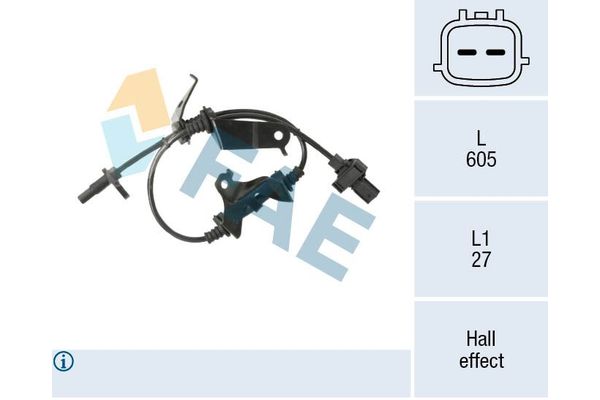 Abs Sensörü Ön Sağ Honda Accord Tourer (CW)(09.2008->)  MAHER 12356