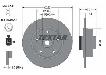 Fren Disk Ayna Arka Sağ ve Sol RENAULT ORJINAL 432001539R  432008191R 432001539R 432001868R 432007595R
