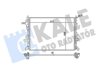 Su Radyatörü  RADISEN RR 606908  2238311 2258572 2210505 2258571 JX618005BC JX618005BD