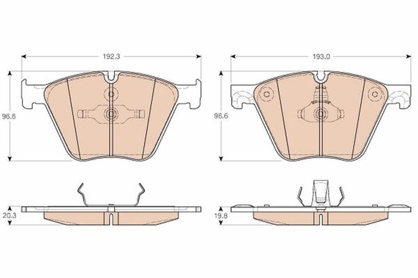 Fren Disk Balata Ön BMW X5 Serisi (E70)(07.2007->)  TRW GDB1964