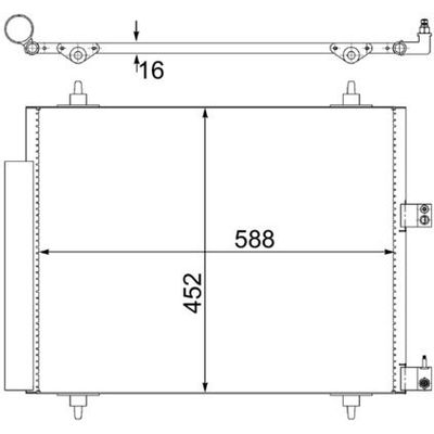 Klima Radyatörü  Peugeot 807 (09.2002->)  MAHLE AC 515 000S