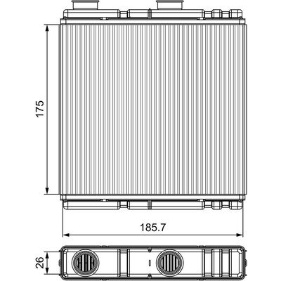 Kalorifer Radyatörü  Renault Laguna III (2007->)  VALEO 811543
