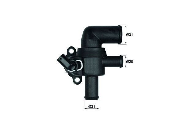 Termostat 90 °C  Smart Fortwo Cabrio (02.2003->)  MAHLE TI 53 90