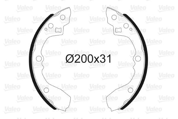 Fren Pabuçlu Balata Arka VALEO 564178
