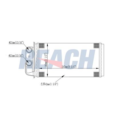 Kalorifer Radyatörü  Fiat Strada (278)(2011->)  ELİTCAR H167