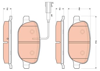 Fren Disk Balata Arka TRW GDB1851  77365542 71770096