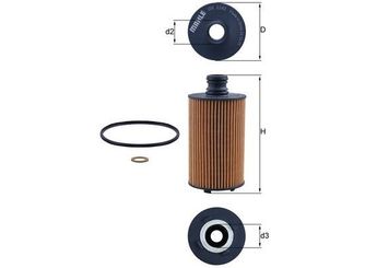 Yağ Filtresi  MAHLE OX 1141D  6711803009 6711840125 6721803009