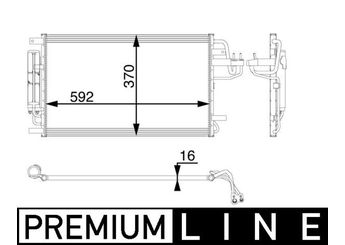 Klima Radyatörü  MAHLE AC 57 000P  976060Z000