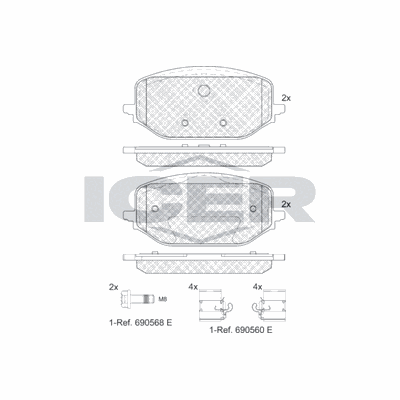Fren Disk Balata Ön Citroen Berlingo (07.2018->)  KALE BALATA 26588 181 15 MSH