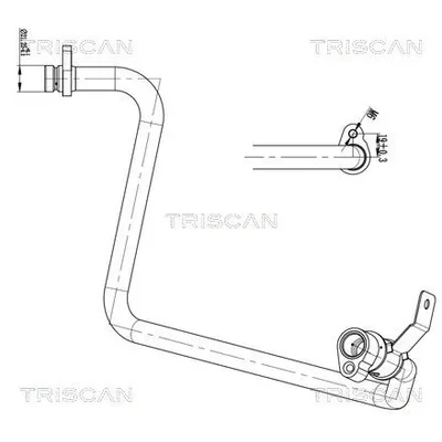 Klima Hortumu  Nissan NV400 Kamyonet Çift Kabin (X62)(2012->)  RENAULT ORJINAL 924549907R