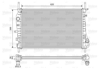 Su Radyatörü  VALEO 735048  ME418713 ME418428 1350152 1671774 2S718005AD 2S718005DC ME2S718005AD ME2S71-8005-AD