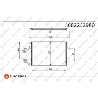 Klima Radyatörü  Hyundai Accent Blue (SB)(08.2011->)  EUROREPAR 1682212980