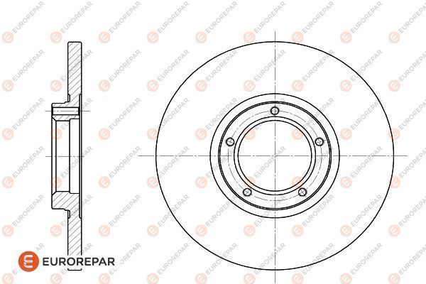 Fren Disk Ayna Ön Sağ ve Sol Ford Transit P.Van (CY/DY)(1986->1992)  EUROREPAR 1618868980