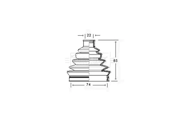 Aks Körüğü Ön Dış Sağ veya Sol Fiat Stilo (192)(2001->)  MGA 951313