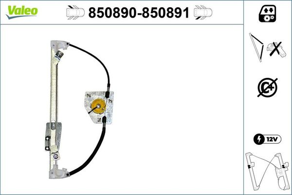 Cam Krikosu Arka Sol VALEO 850890