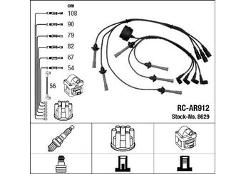 Buji Kablosu  NGK 8629  60513073 60 51 30 73 60523072 60 52 30 72