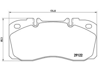 Fren Disk Balata Ön veya Arka BREMBO P A6 025  1906416 1906298 1906999 42555669 500086041 1 906 416