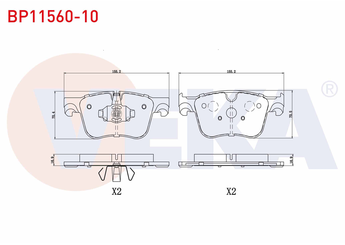 Fren Disk Balata Ön VEKA BP11560-10  