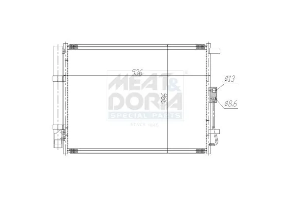 Klima Radyatörü  Kia Cerato III / K3 12 (YD)(2013->)  MANDO HC97606A5800