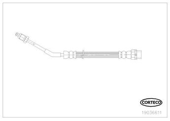 Fren Hortumu Arka Sağ veya Sol CORTECO 19036611  19036611 34306774341