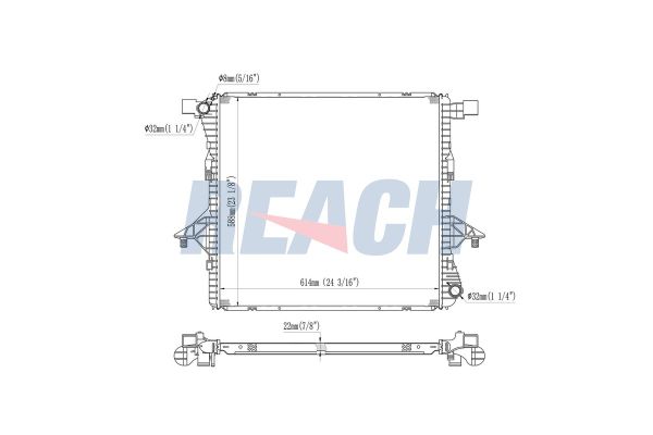 Su Radyatörü  Volkswagen Amarok (S6B)(08.2016->2020)  VEKA 16-2720B