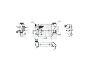 Turbo Radyatörü  BSG 11-535-008  4F0145806E 4F0145806AA