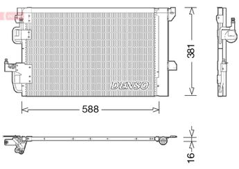 Klima Radyatörü  DENSO DCN20007  13192901 1850112 1850291