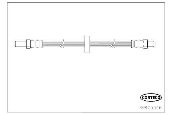 Fren Hortumu Arka Sağ veya Sol Jaguar XJ (2000->)  CORTECO 49405546