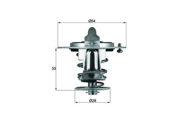 Termostat 85 °C  Kia Magentis (MG)(2006->)  MAHLE TX 72 85D