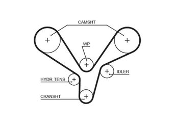Triger Kayışı  GATES 5636XS  243123E100 243123E500