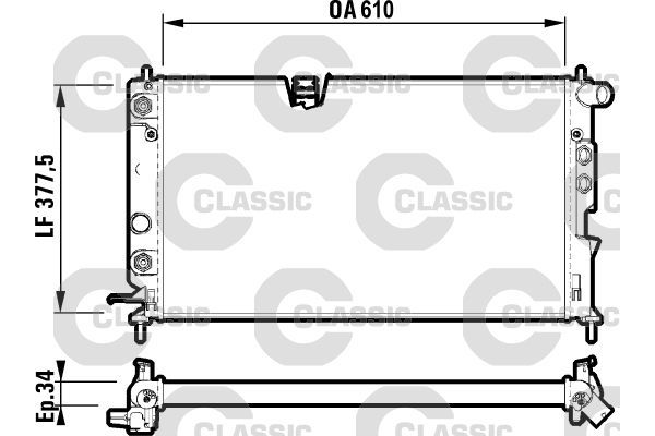 Su Radyatörü  Fiat Uno (146)(08.1983->)  VALEO 231847