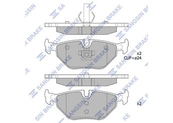 Fren Disk Balata Arka SANGSIN SP2162  34216761241 SFP100520 WVA21934 34211161455 34211162436 34211162446 34211163395 34211164499 34211164501 34211165233 34211165235 34212157574 34212157575 34212157620 34212157622 34214398213 34216750190 34216761238 34216761239 34216778168 SFP90005 1020321 GBP90341AF