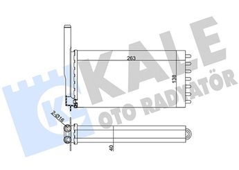 Kalorifer Radyatörü  KALE 104700  96AT18476AA 1050091 1056091 1086521 1107449 6183117 91AG18B539AB 91AG 18B539 AB 91AG18B539AC 91AG 18B539 AC 91AG18B539AA 98AW18N276BA 98AW 18N276 BA