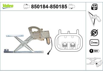 Cam Krikosu Ön Sol VALEO 850184  72251T1GE01 72251SR4J01 72251-SR4-J01
