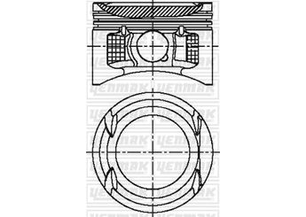 Piston (82.70MM-STD)  NÜRAL 87-71948-STD  8771948 4409857 4409858 93160093 93160094 7700110718 7700110719