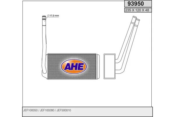 Kalorifer Radyatörü  MG Rover Mini (1979->12.2000)  VALEO 812028