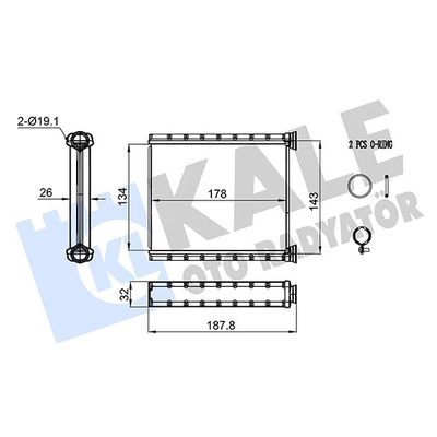 Kalorifer Radyatörü  Renault Clio V (08.2019->)  RENAULT ORJINAL 271156379R