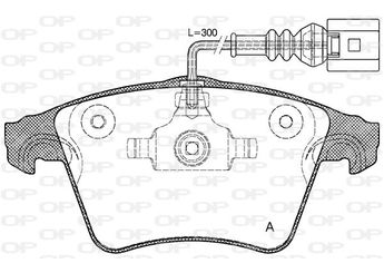 Fren Disk Balata Ön OTOZONE FDO7025  7L6986151B 7L6698151B