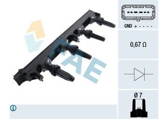 Ateşleme Bobini  SWAPP 10173  597087 5970A 5970 A 5970.87 5970A0 5970.A0