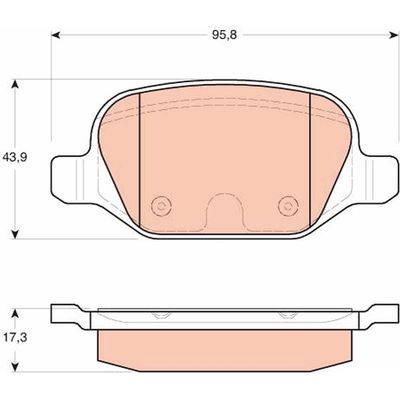 Fren Disk Balata Arka Alfa Romeo 156 Sportwagon (116)(2000->)  TRW GDB1646